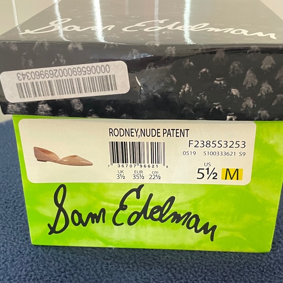 (NWT) Sam Edelman Rodney, Nude, Pointed Toe, Flats, D'Orsay, 5.5 - Picture 3 of 6